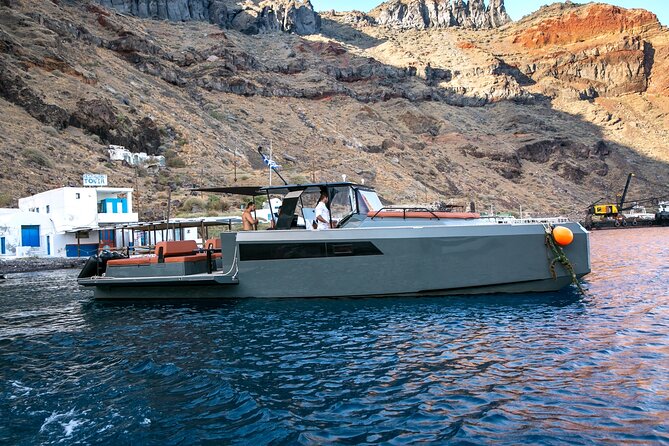Luxury Private Power Catamaran Tour in Santorini - Santorini Volcano and the Nea Kameni area
