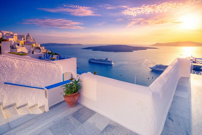 Majestic Santorini: Shore Adventure for the First-Time Cruisers - Firostefani gives you the first big view