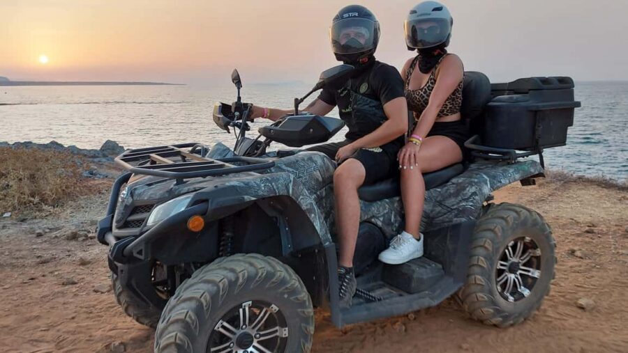 Malia: Off-Road Quad Safari Evening Tour / optional transfer - Milatos: caves, herbs, and the calm after the bumps