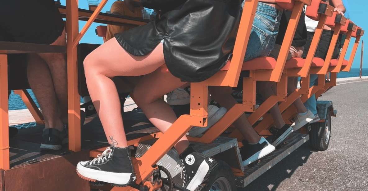 Malia: Party Bike 1 hour Experience & Unlimited Drinks - Coastal Roads and Festive Parts of Malia