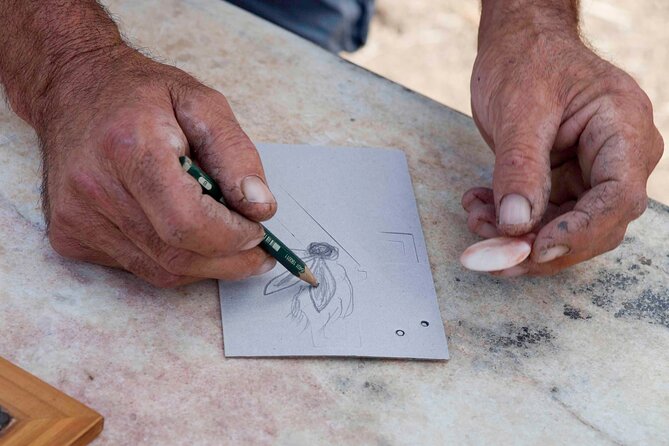 Marble Carving or Mosaic Basic Techniques -3 hour lesson - - Practicing before you carve the final piece