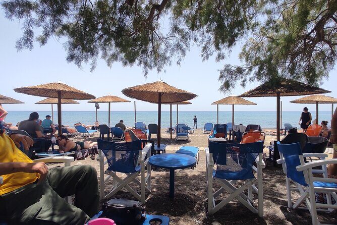 Matala Beach, Caves, and Winery Full-Day Tour from Heraklion - Stop 4: Vasiliki lunch with BBQ, wine, and water
