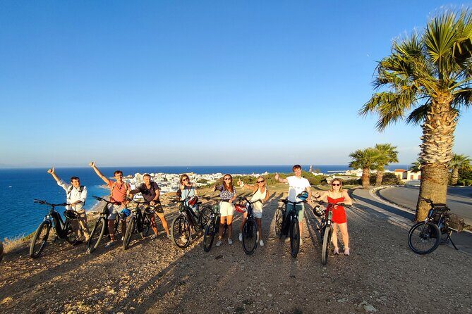 Mediaeval Rhodes E-bike Highlights Photo Tour Morning/Sunset - Aquarium, Elli Beach, and the casino building near the tip