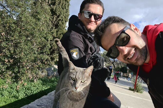 Meet the Cats of Acropolis and Thissio Private Tour - Meeting Giorgos near the Acropolis