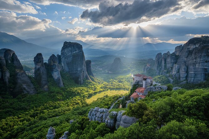 "Meteora Highlights: A Journey Among the Sky-High Monasteries" - A private Mercedes makes the road trip easier
