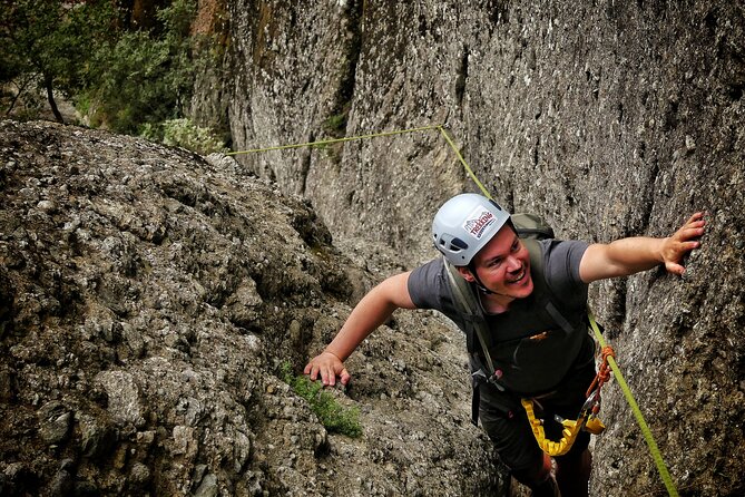 Meteora Scrambling Tour with Optional Pick-up - Ferratas, rock-cut paths, and chimney sections
