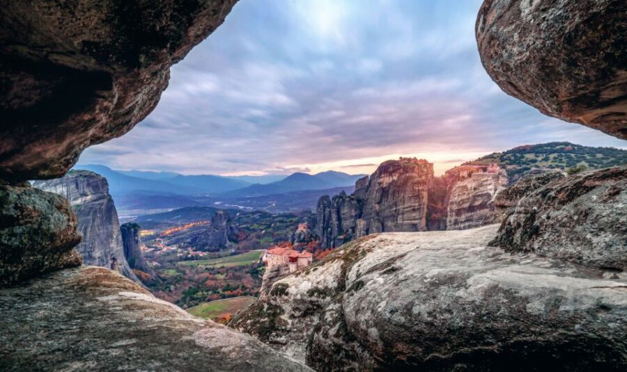 Meteora: Sunset Hike to Secret Caves - Getting picked up in Kalabaka or Kastraki and starting in the foothills