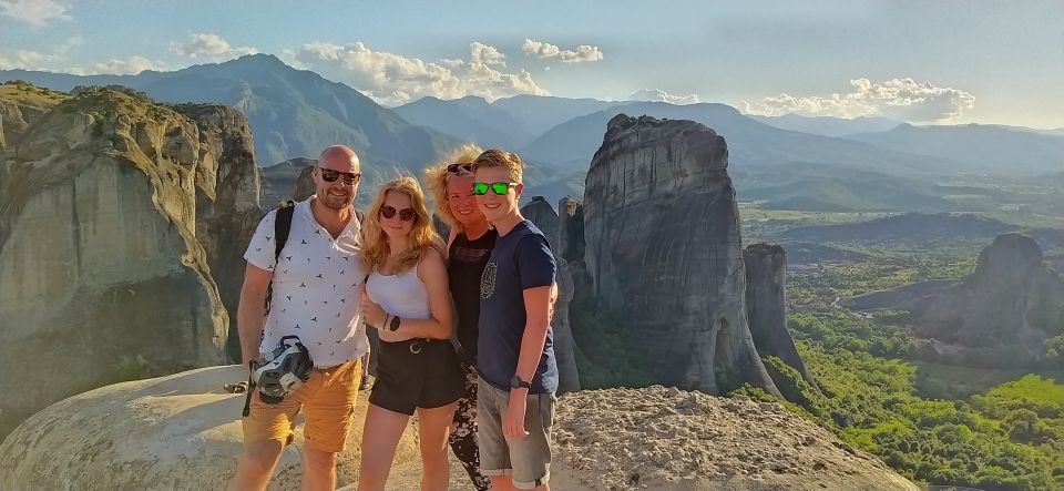 Meteora Sunset Tour on E-bikes - Riding beneath the first rock towers