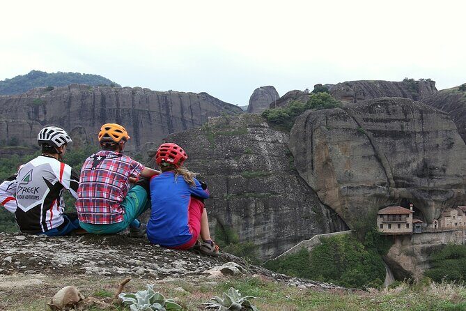 Meteora Trails Electric Mountain Bike Tour - The ride back to town: different trails, same satisfying finish