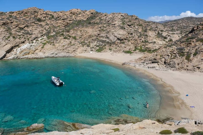 Milopotas: Best Beaches Boat Cruise with Snorkeling - Pikri Nero: boat-only water time and that “how is this even here?” vibe
