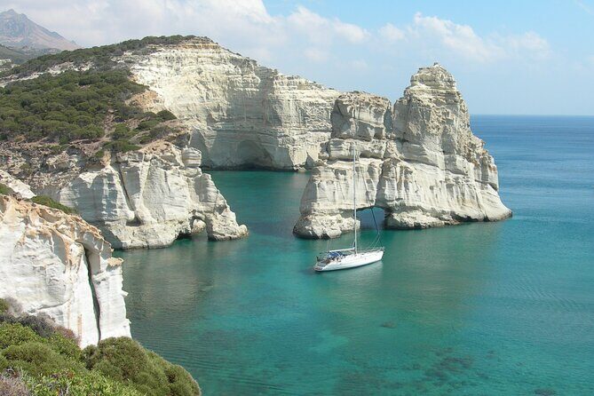 Milos and Polyaigos Full Day Cruise with Meals and Snorkelling - Three sailboats, a small group, and the captain’s weather calls