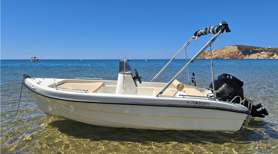 Milos Boat rental - Beaches, caves, and turquoise water