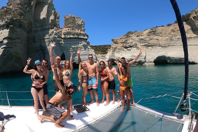 Milos caves snorkelling Catamaran Cruise in a small group - Kleftiko Caves and Lunch: The Stop for Photos Above and Below