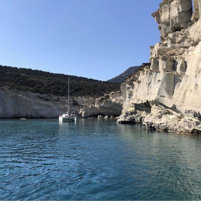 Milos: Full-Day Catamaran Cruise to Poliegos and Kleftiko - Key things to know before you sail Milos Adventures