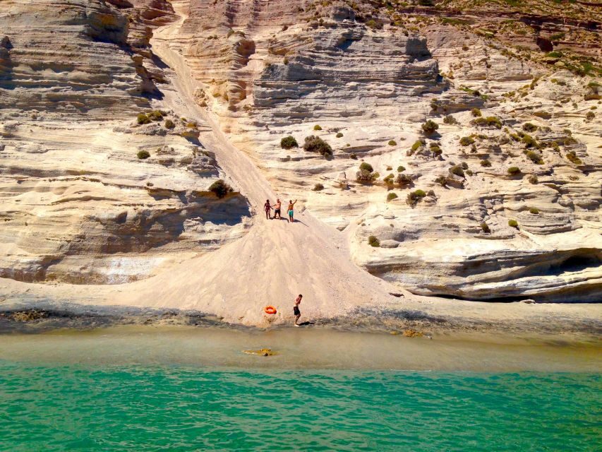 Milos: Full-Day Catamaran Cruise to Poliegos and Kleftiko - Cape Vani’s Kalogries Bay Swim Stop: Your First Jump-Off-Points