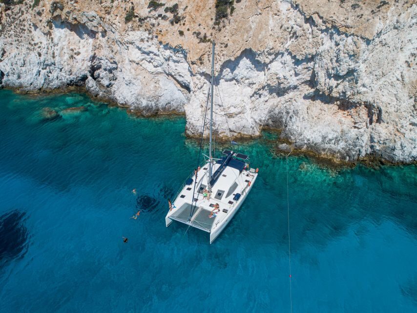 Milos: Full-Day Catamaran Cruise to Poliegos and Kleftiko - Poliegos and Galazia Nera Lagoon: The Late-Day Swim That Feels Like a Reward