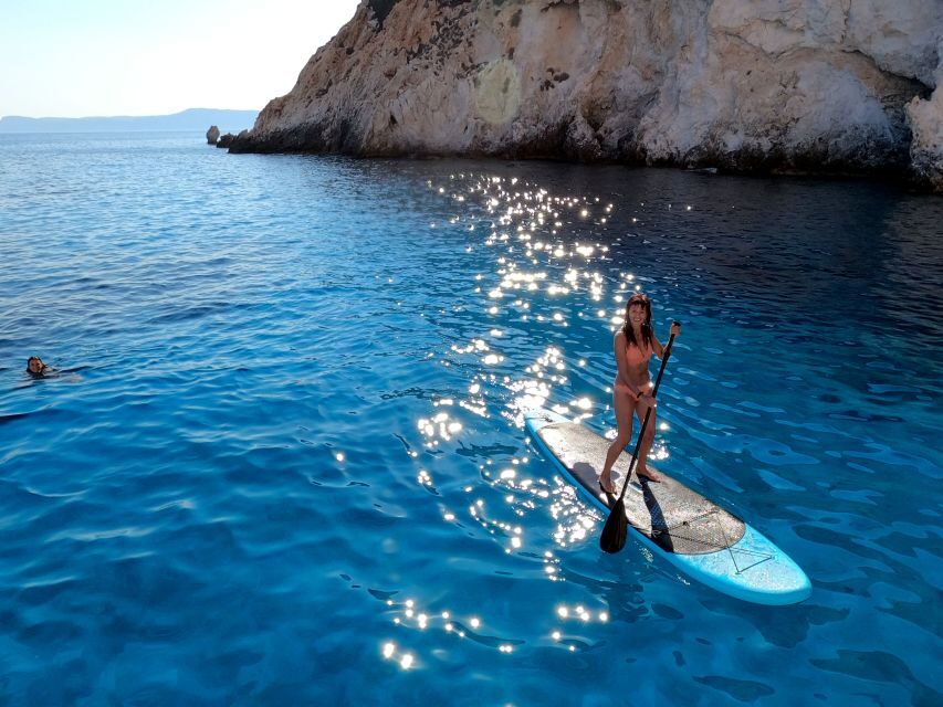 Milos: Full-Day Catamaran Cruise with Paddle Board - Kleftiko caves and the pirate-lair feel: snorkel time with real drama