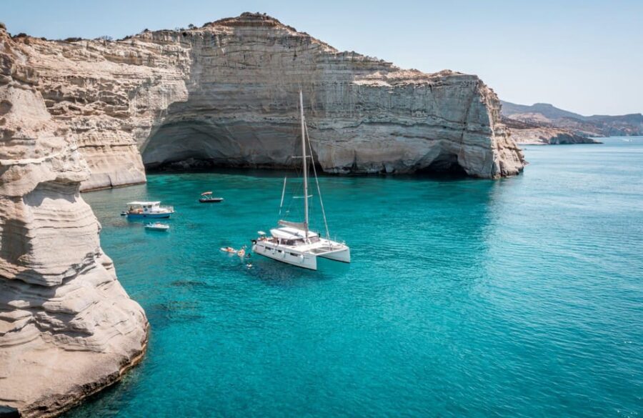 Milos: Full Day Luxury Catamaran with Full Meal & Open Bar - Key highlights I’d plan around