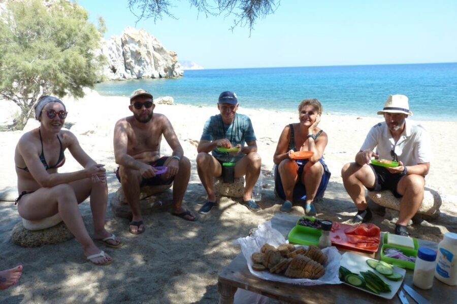 Milos: Guided Kayaking Trip with Snorkelling & Lunch - Safety and guide quality: what you should expect on open water