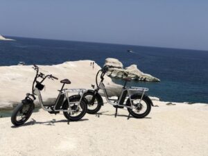 Milos: Half day electric bike tour with Sarakiniko beach - Tripiti Catacombs: A Cool Start Full of Atmosphere