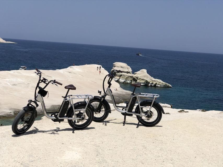 Milos: Half day electric bike tour with Sarakiniko beach - Tripiti Catacombs: A Cool Start Full of Atmosphere
