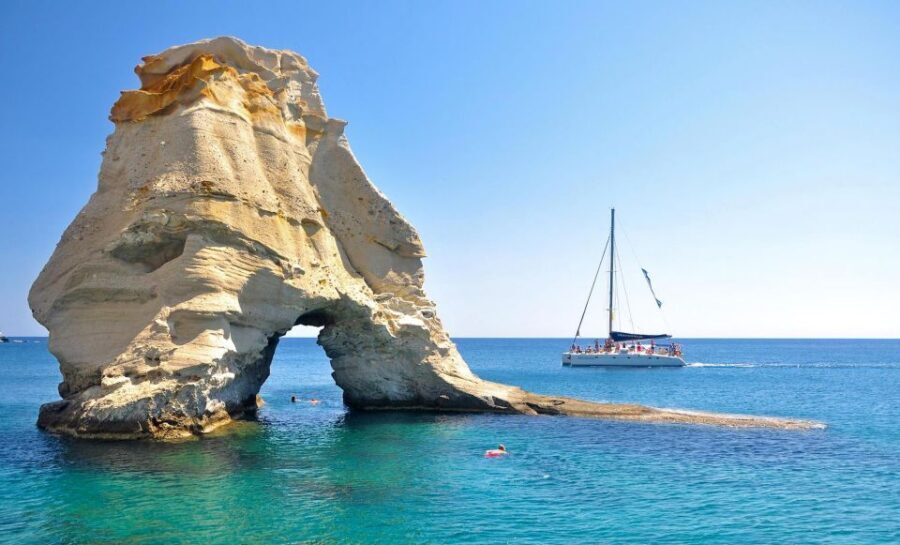 Milos: Half-Day Morning Catamaran Cruise to Kleftiko - Kleftiko: pirate hideout cliffs, sea caves, and your two-hour swim window