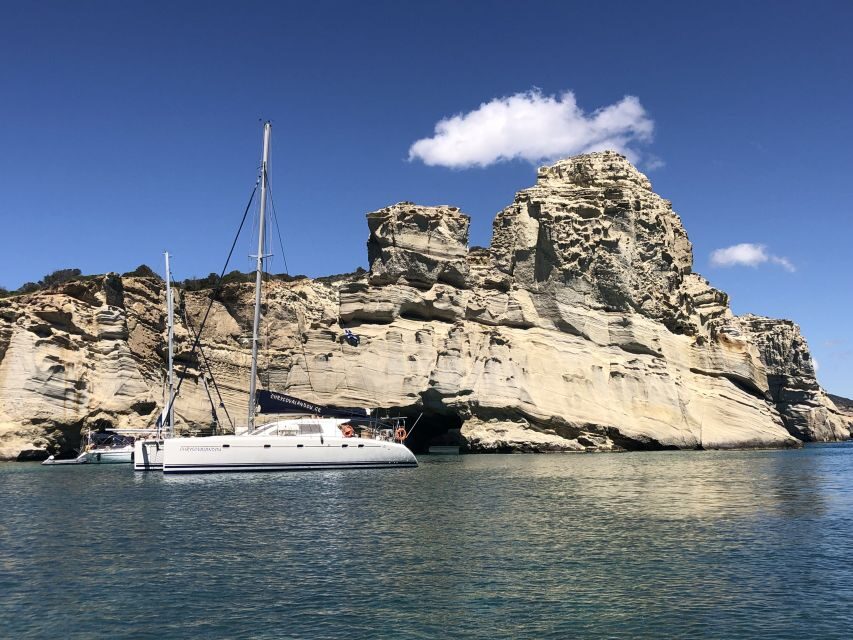 Milos: Half-Day Morning Catamaran Cruise to Kleftiko - Onboard lunch, snacks, and house wine: why the food gets top marks