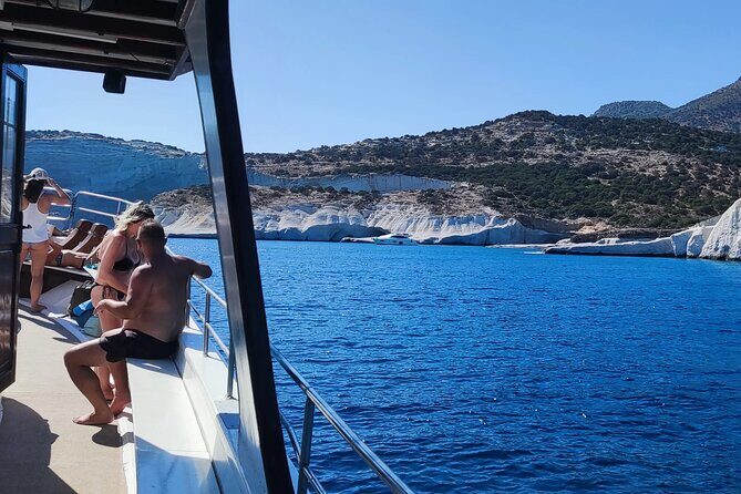 Milos Half-day Tour to Kleftiko - Stop 2, Gerakas Beach: another boat-only swim for a change of scenery