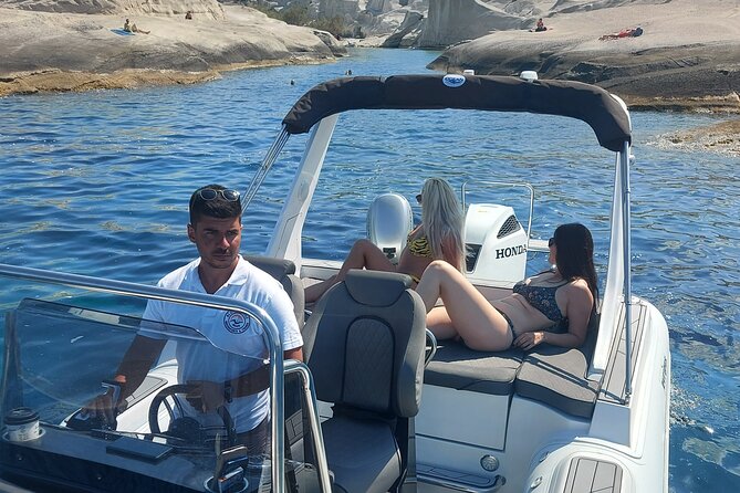 Milos Island: Private Boat Rental in Milos Greece with no licence - Beaches and swimming stops at your own pace