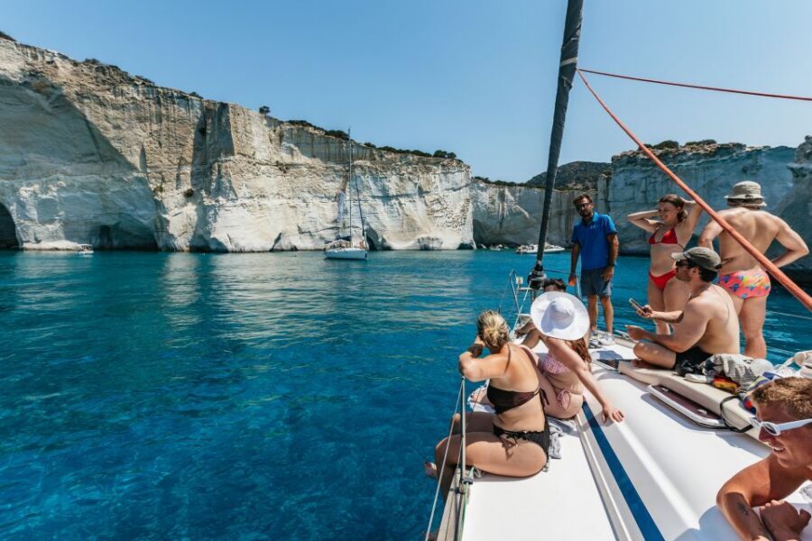 Milos: Kleftiko Cruise with Meal, Drinks and Photos at Sykia - Catacombs of Milos and Klima: photo pauses and a final snack moment