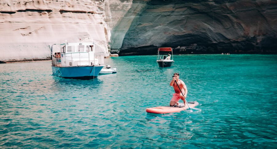 Milos: Kleftiko Morning Catamaran Cruise with Lunch & Drinks - What makes it special, on the ground and in the water