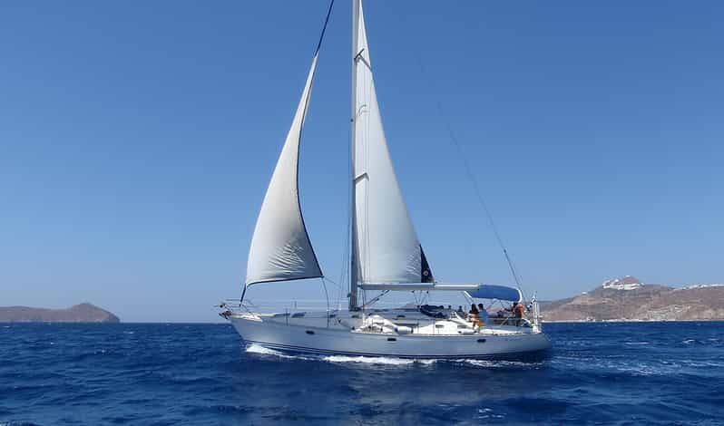 Milos: Kleftiko Semi Private Sailing Cruise with Lunch - Sailing Milos by boat: why this day feels worth it