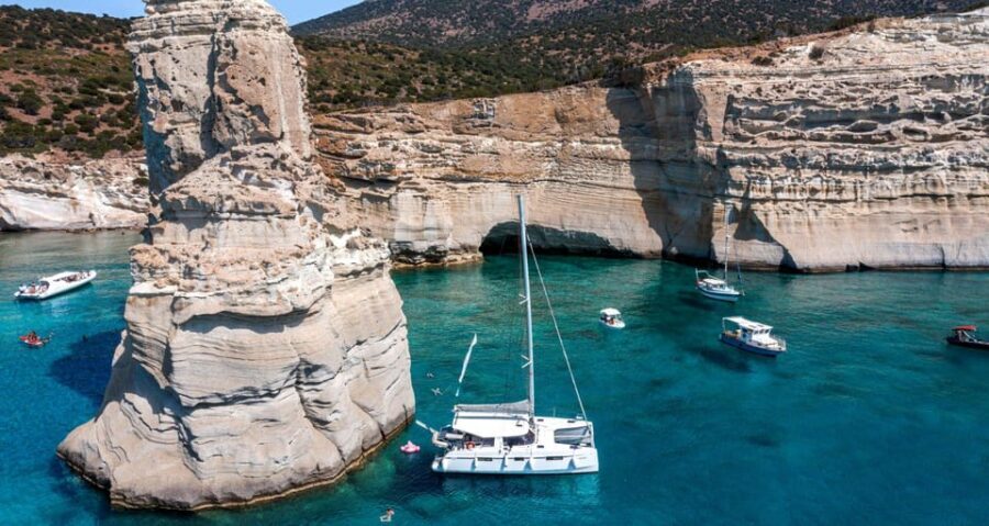 Milos: Kleftiko Sunset Catamaran Cruise with Meal & Drinks - Key points before you go