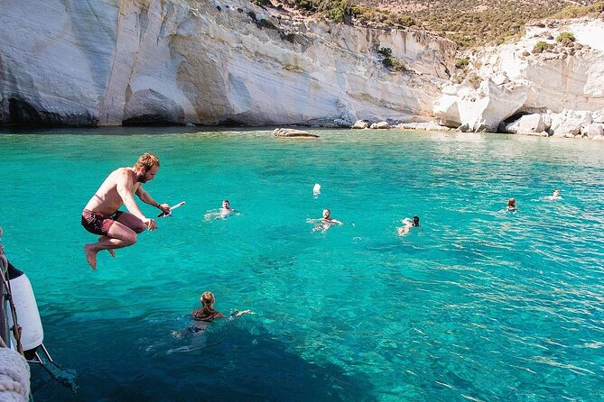 Milos Luxury Catamaran Cruise to Kleftiko Bay with Lunch - A Greek lunch served on board