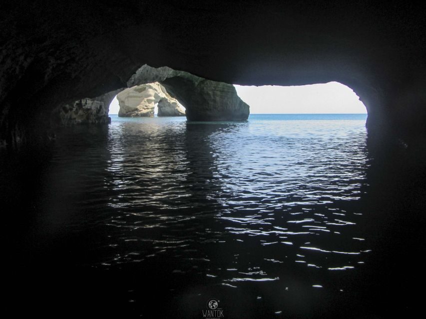 Milos: Milos and Polyaigos Snorkeling and SUP Cruise - Poliegos: the Blue Lagoon-style water break on the largest uninhabited island