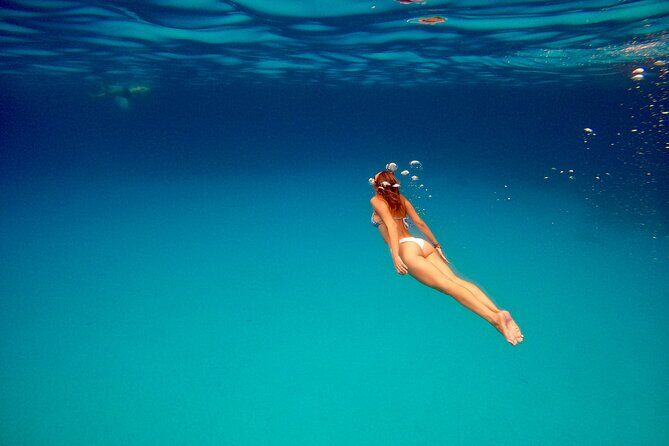 Milos & Poliegos Catamaran Cruise Homemade Full menu BBQ & Drinks - Gerakas hot-spring swimming plus Greek BBQ and drinks
