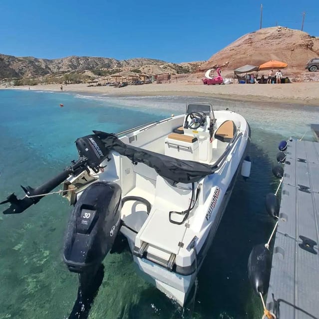 Milos: Rent a boat with or without Skipper - The Cost for a Group of Six