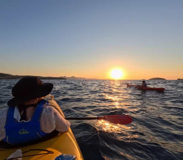 Milos: Romantic Semi Private Sunset Kayaking Tours - Inside the Papafragas Caves