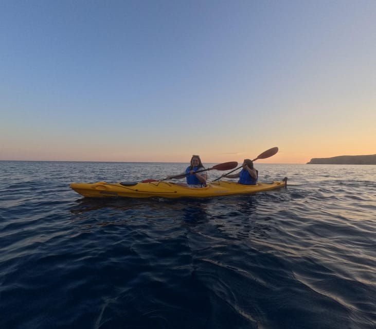 Milos: Romantic Semi Private Sunset Kayaking Tours - Returning to Alogomandra with photos