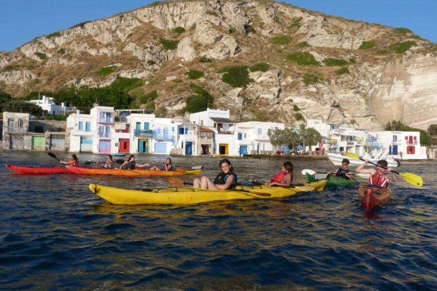 Milos: Sea Kayaking Trip at Sunset with Snack - The Klima Swim Break: Fruit, Cookies, and a Quick Reset