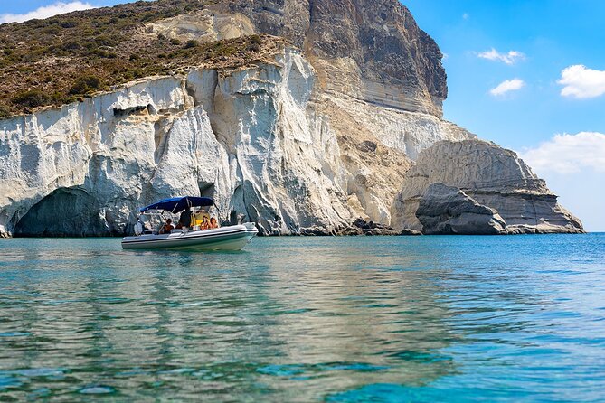 Milos Self Drive Private Boat - No License Required, APHRODITE I - Caves, clear water, and beaches beyond the roads