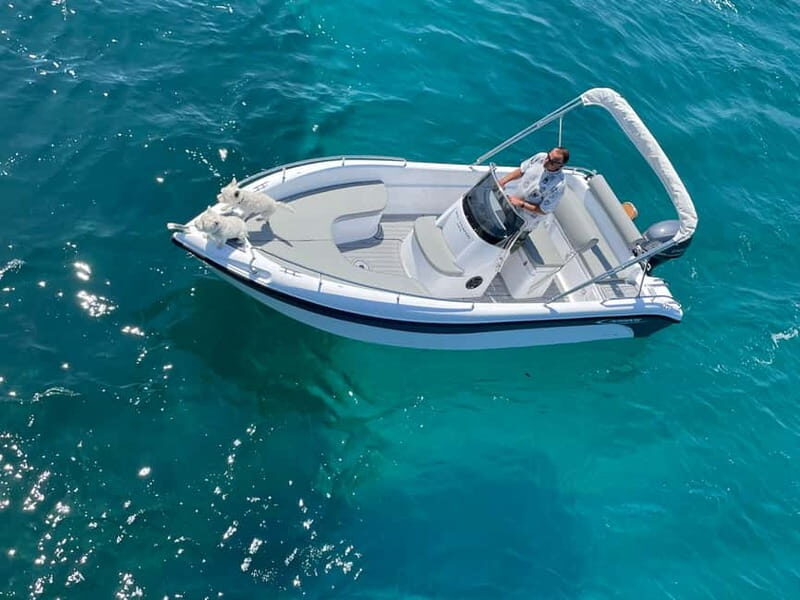 Milos: Self-Driving Boat Tour to Kleftiko - Entering Captain Mode at Agia Kiriaki Beach