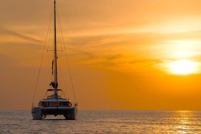 Milos Sunset Catamaran Cruise to Kleftiko Bay with Meal & Drinks - A proper Mediterranean meal on the catamaran