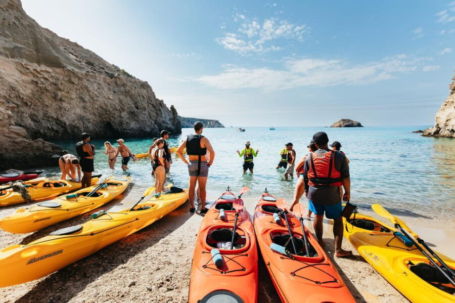 Milos: Tsigrado and Gerakas Beach Kayaking Tour - Weather Changes and Route Swaps: Aegean Reality
