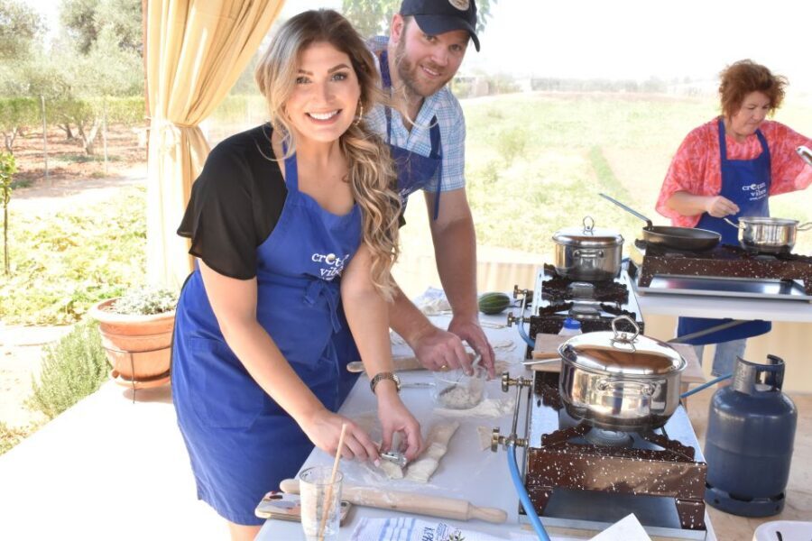 Moires: Cooking Class and Olive Oil Tasting at a Family Farm - The “eat what you made” part: Cretan wine, homemade refreshments, and a relaxed pace