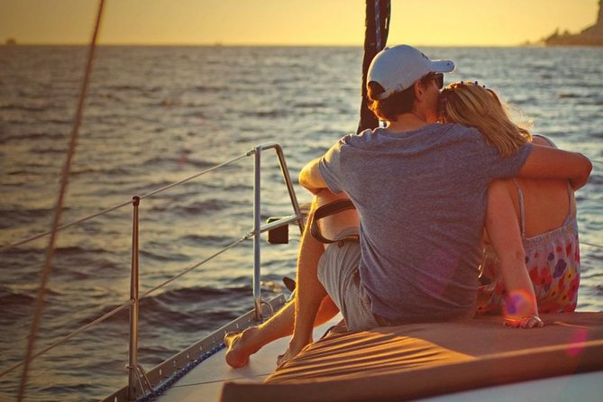 Morning and Sunset Cruise with Meal and Transport Included - Leaving Mykonos behind