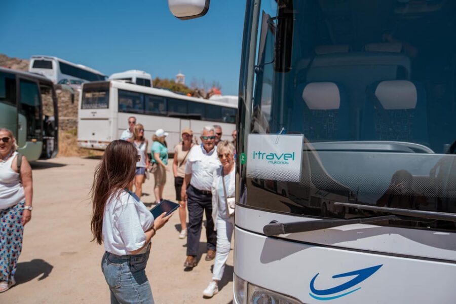 Mykonos: Beach Escape and Free Time in Mykonos Town - From Tourlos Ports to Elia Beach: Fast, Air-Conditioned, and Easy to Follow