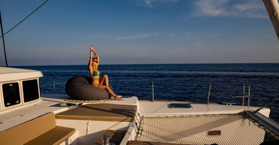 Mykonos: Boho Experience Catamaran Cruise - Delos moments: the photo angles you’ll actually remember