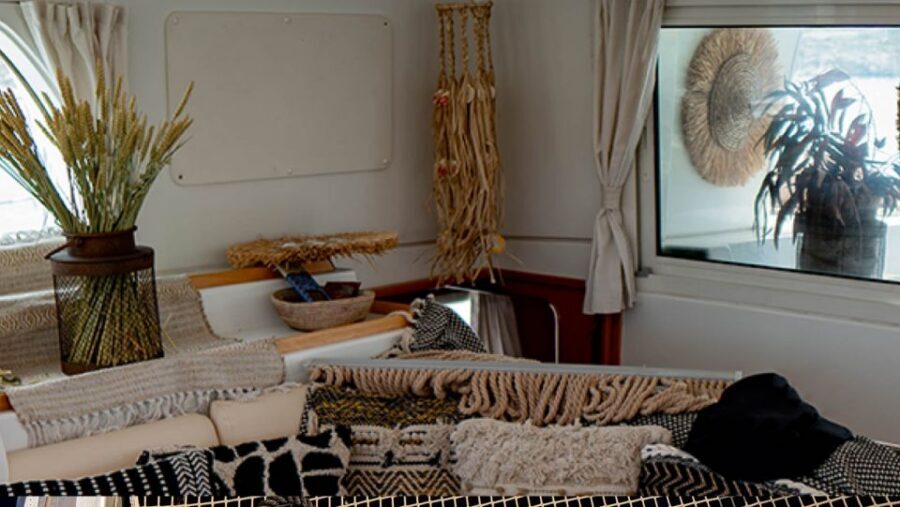 Mykonos: Boho Experience Catamaran Cruise - Rhenia/Rinia swim time: the best “break” in the schedule