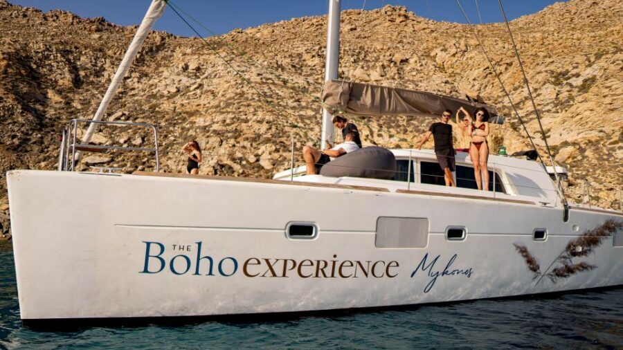 Mykonos: Boho Experience Catamaran Cruise - Boho style on a catamaran: why it works for Mykonos